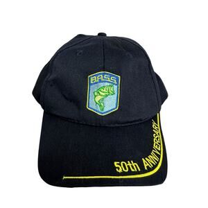 B.A.S.S. Bassmaster Bass Fishing Hat Cap Logo Embroidered 50th Anniversary